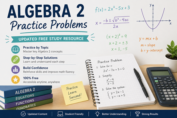 Equations for Algebra 2: The Complete Updated Guide Every Student Needs